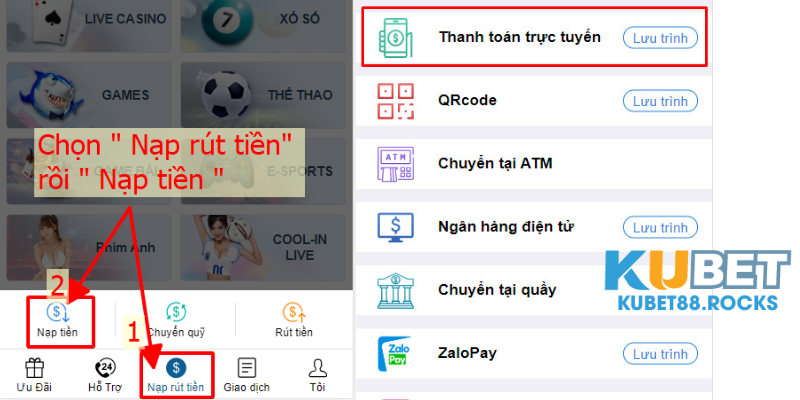 NẠP TIỀN KUBET88