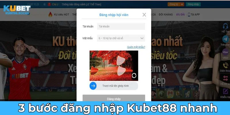 3 bước giúp bạn truy cập tài khoản Kubet nhanh chóng