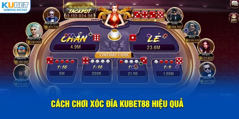 Cách chơi Xóc đĩa trực tuyến KUBET88 